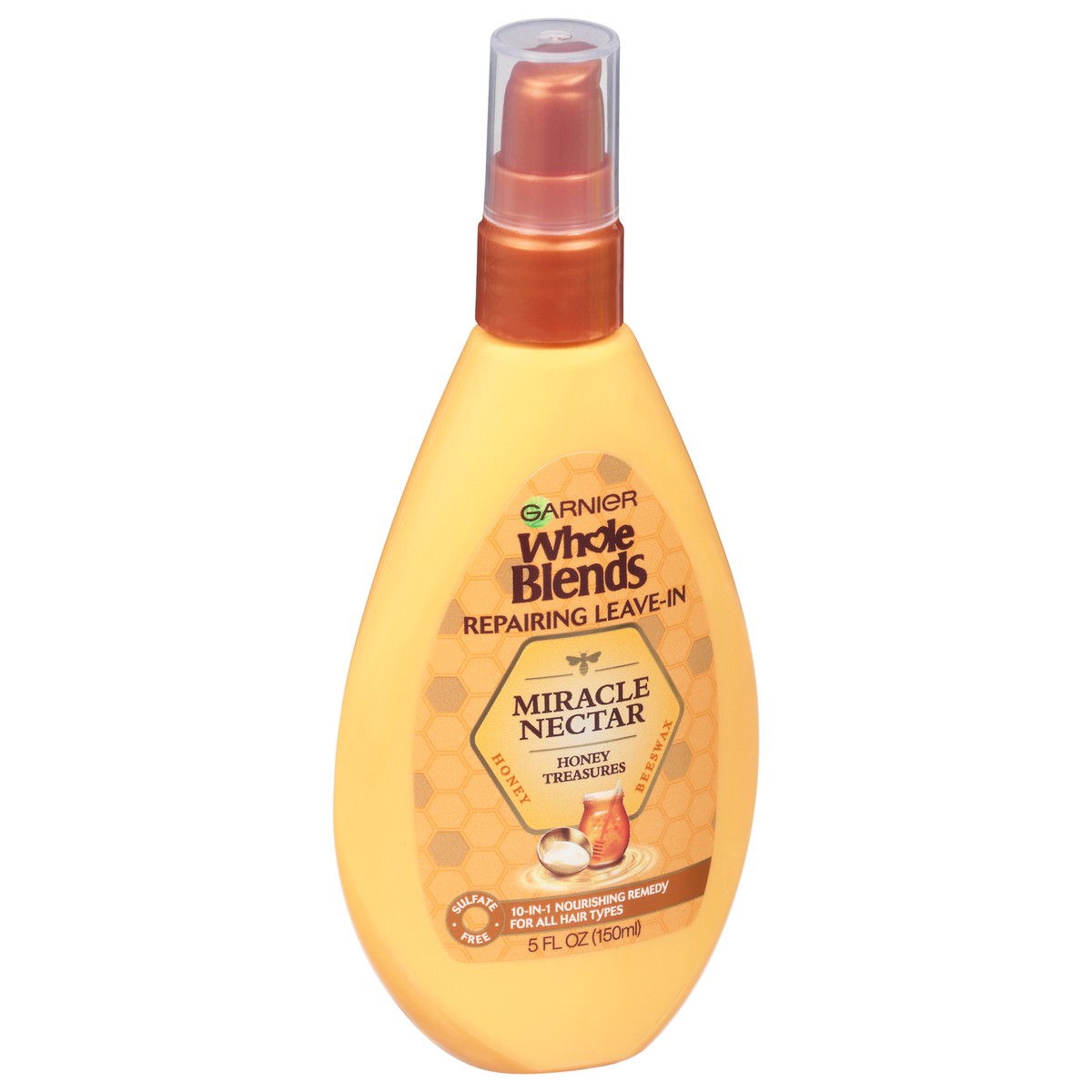 slide 2 of 4, Garnier Whole Blends Leave-In Miracle Nectar Honey Treasures Treatment, 5 oz