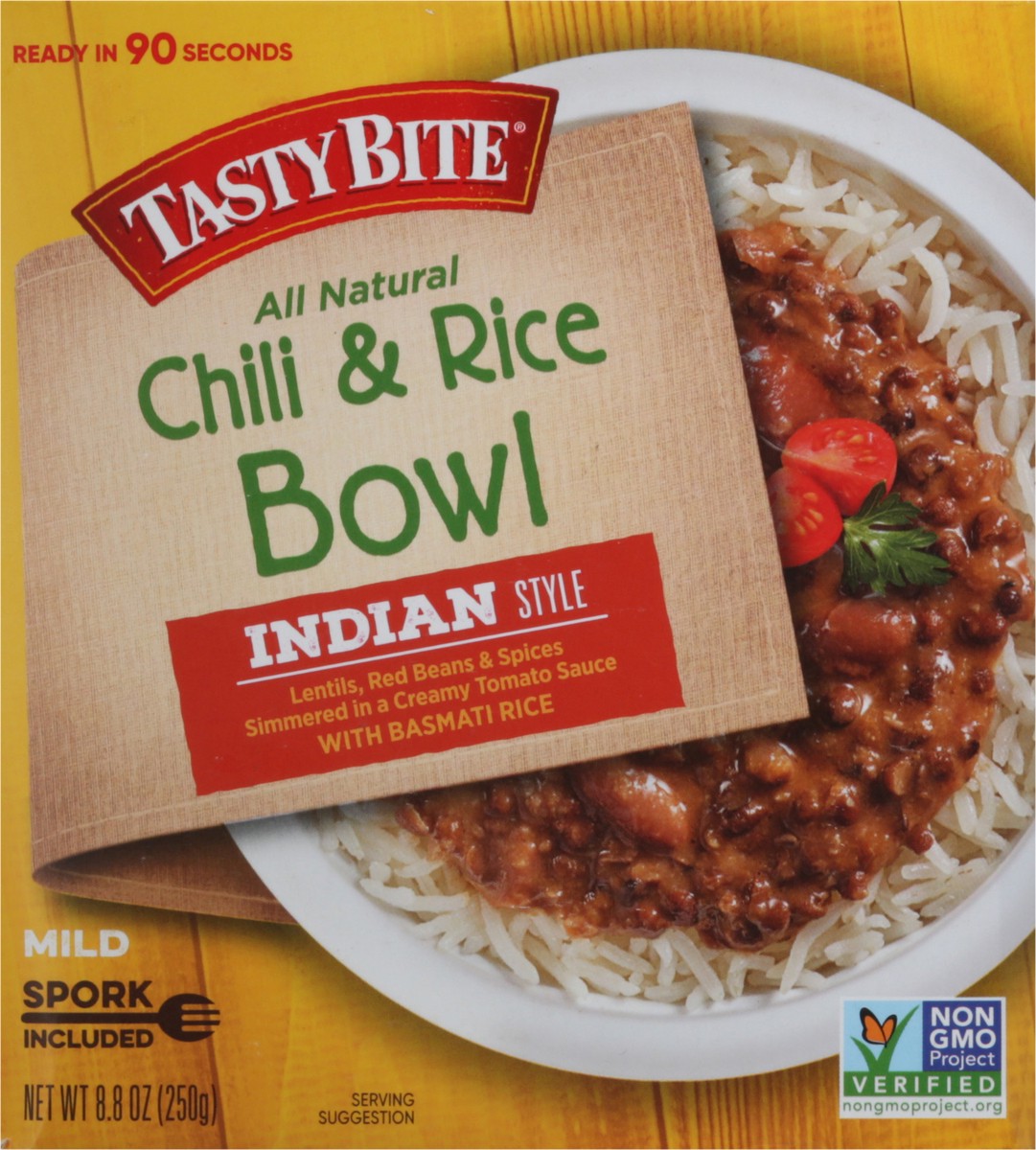 slide 6 of 9, Tasty Bite Mild Indian Style Chili & Rice Bowl 8.8 oz, 1 ct