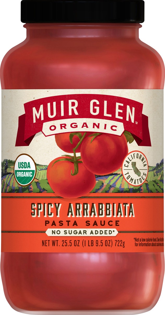 slide 6 of 9, Muir Glen Organic Spicy Arrabbiata Pasta Sauce 25.5 oz, 25.5 oz