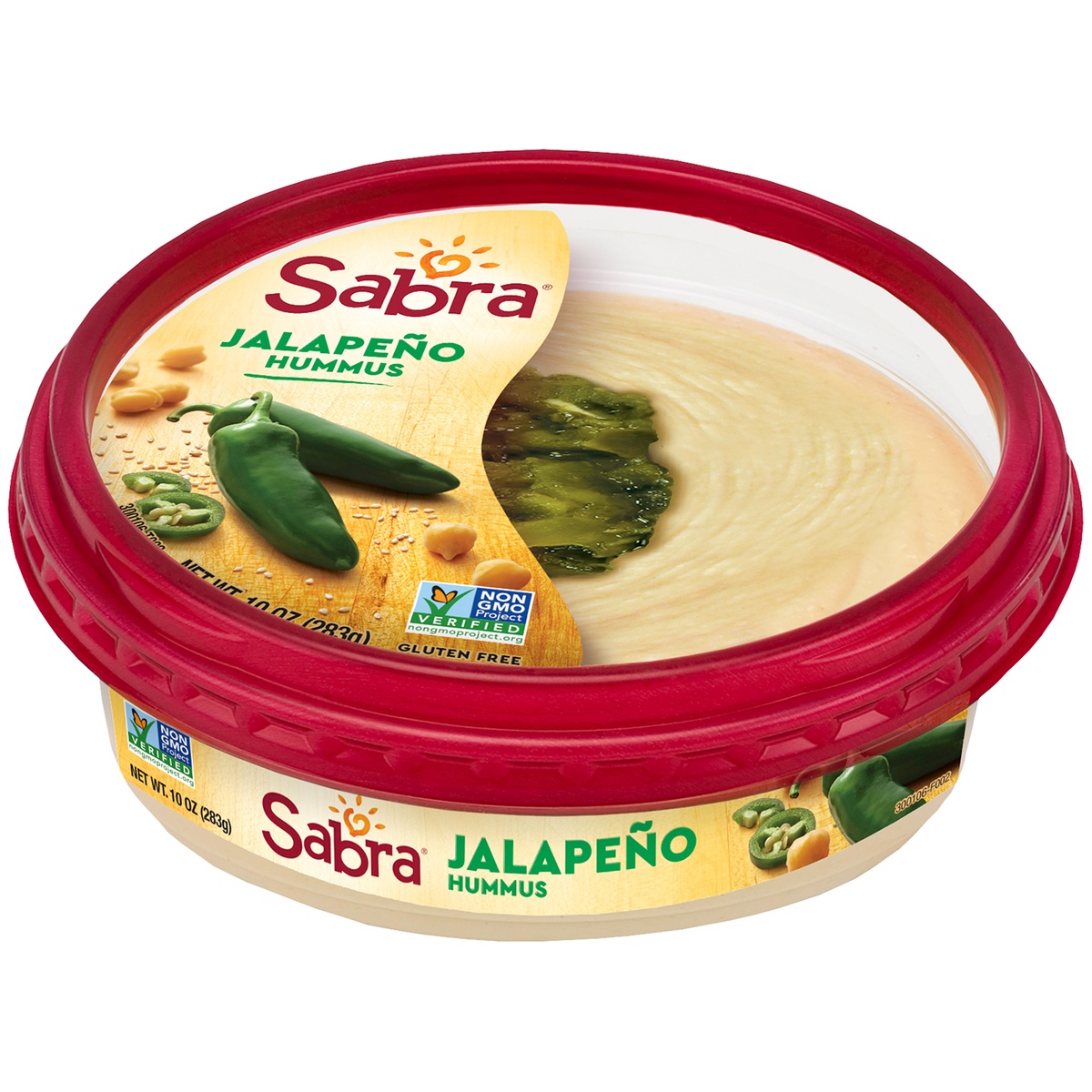 slide 1 of 1, Sabra Jalapeno Hummus, 10 oz