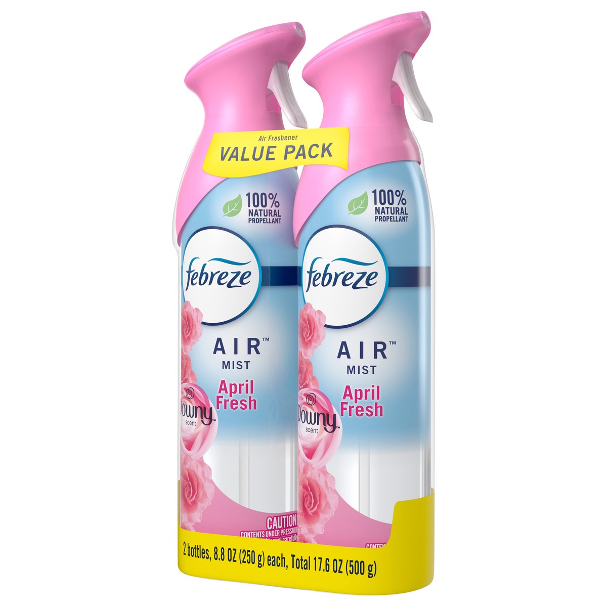 slide 3 of 5, Febreze Air Freshener Spray, Odor-Fighting Room Spray, Downy April Fresh Scent, 8.8oz, 2 Count, 2 ct