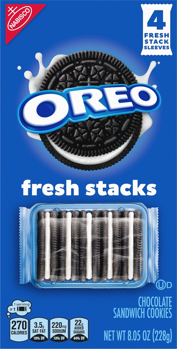 slide 10 of 12, Oreo Fresh Stacks, 8.05 oz