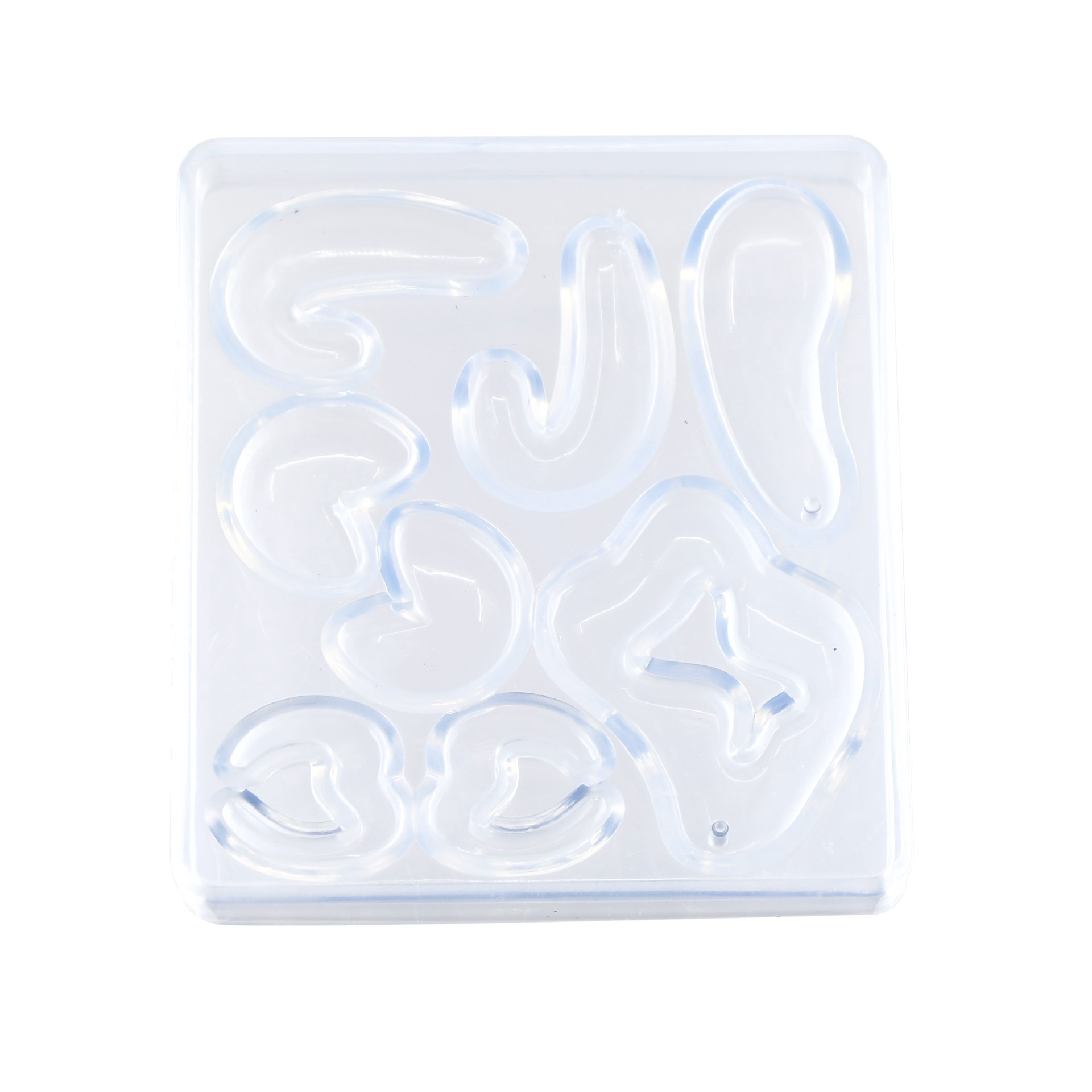slide 5 of 5, Blue Moon Studio Uv Resin Craft Amorphous Shapes Mold, 3.15 in x 3.54 in x 0.47 in