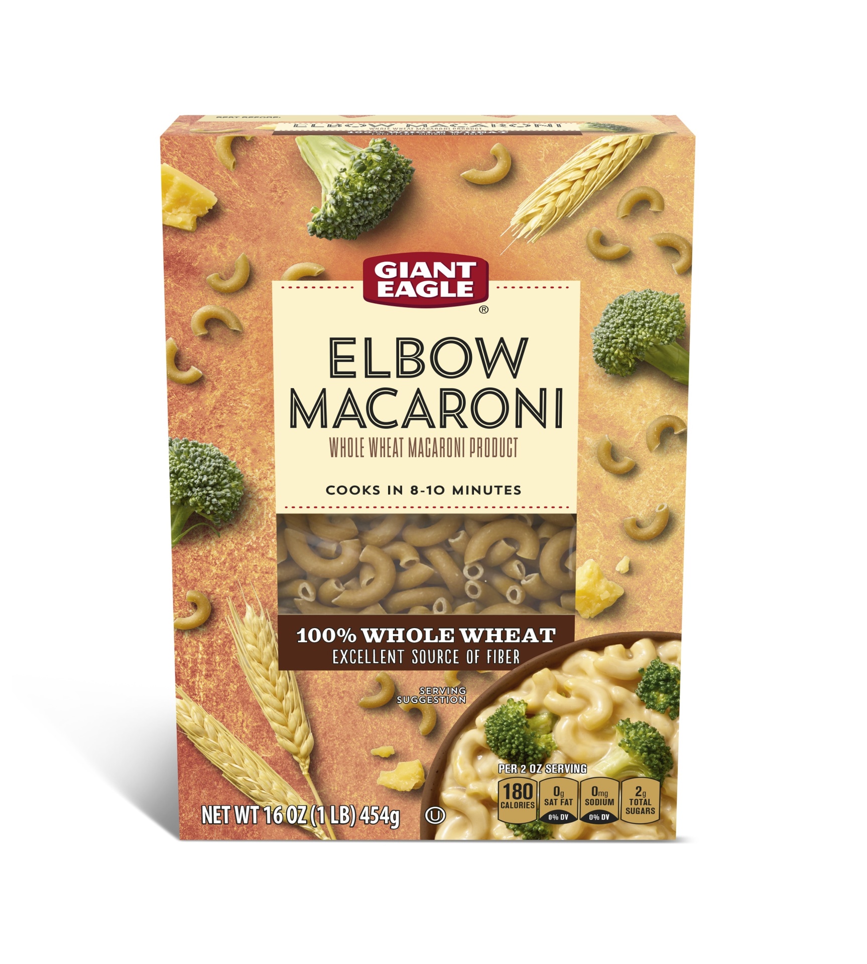 slide 1 of 1, Giant Eagle Elbow Macaroni, 100% Whole Wheat, 16 oz