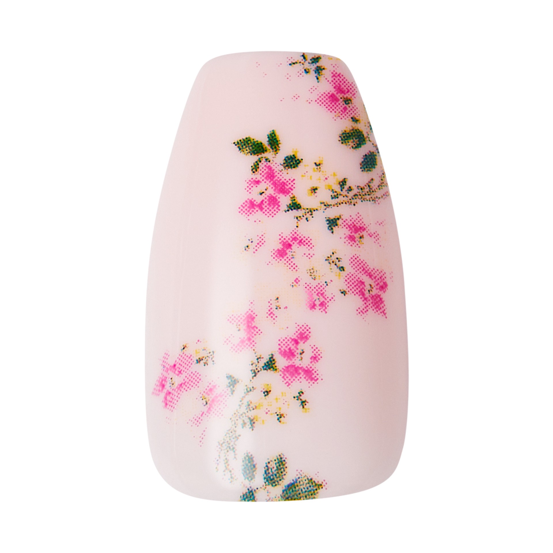 slide 3 of 5, imPRESS LoveShackFancy x imPRESS Limited Edition Medium Coffin Press-On Nails, Pink, 30 Pieces, 1 ct