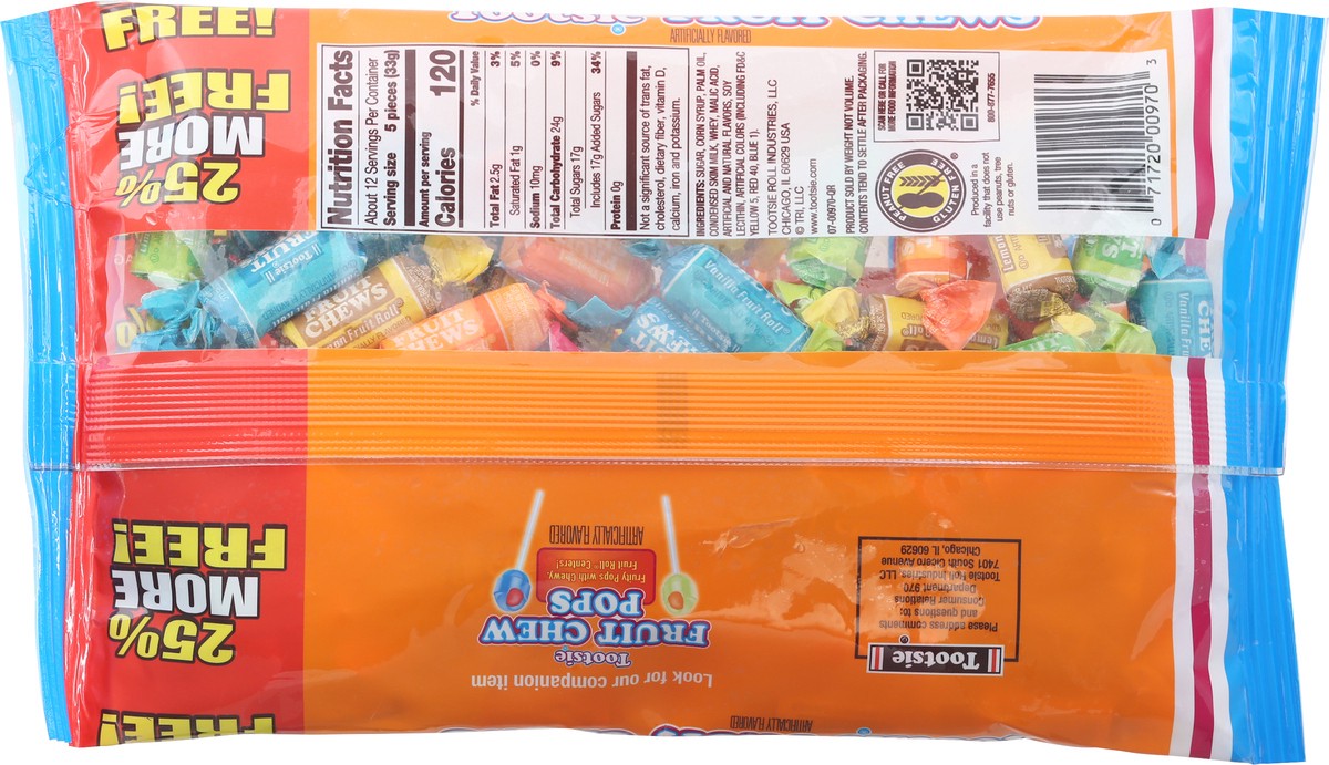 slide 5 of 9, Tootsie Fruit Chews Assorted Fruit Rolls 14.37 oz, 14.37 oz