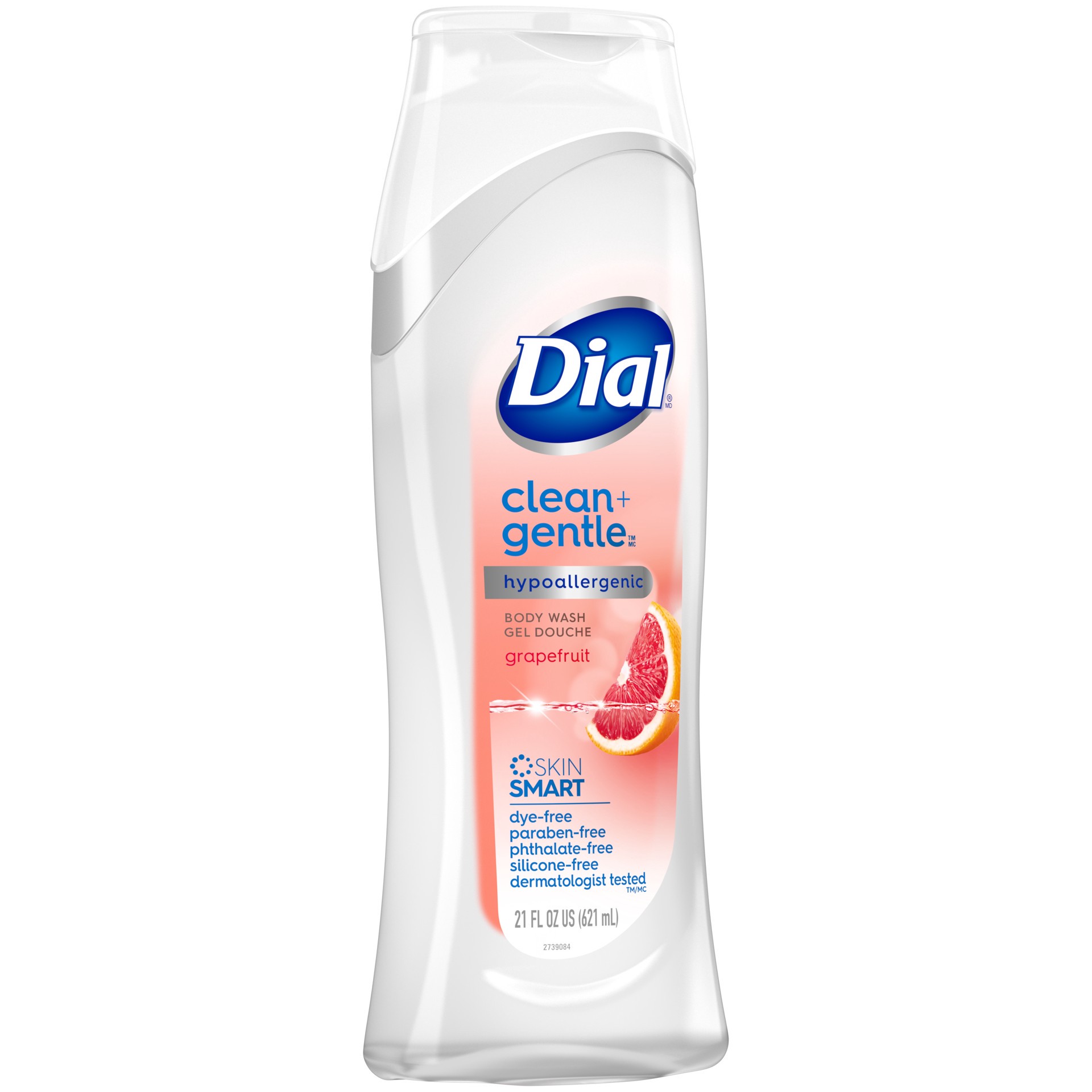 slide 4 of 5, Dial Clean + Gentle Hypoallergenic Grapefruit Body Wash 21 fl oz, 21 fl oz