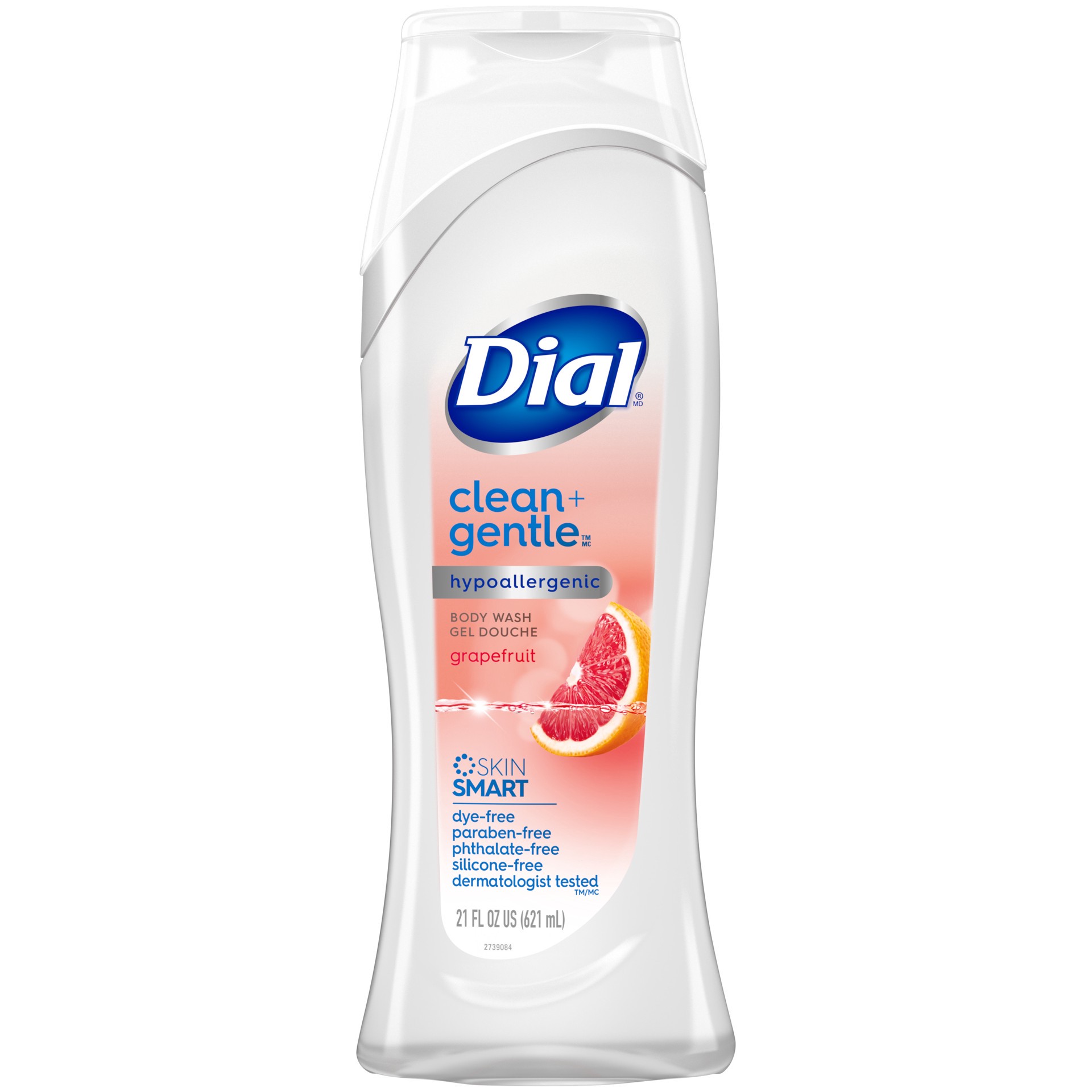 slide 5 of 5, Dial Clean + Gentle Hypoallergenic Grapefruit Body Wash 21 fl oz, 21 fl oz