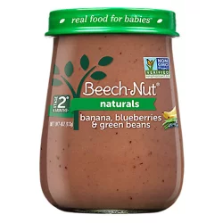 Beech-Nut Naturals Baby Food Stage 2 Banana Blueberries & Green Beans