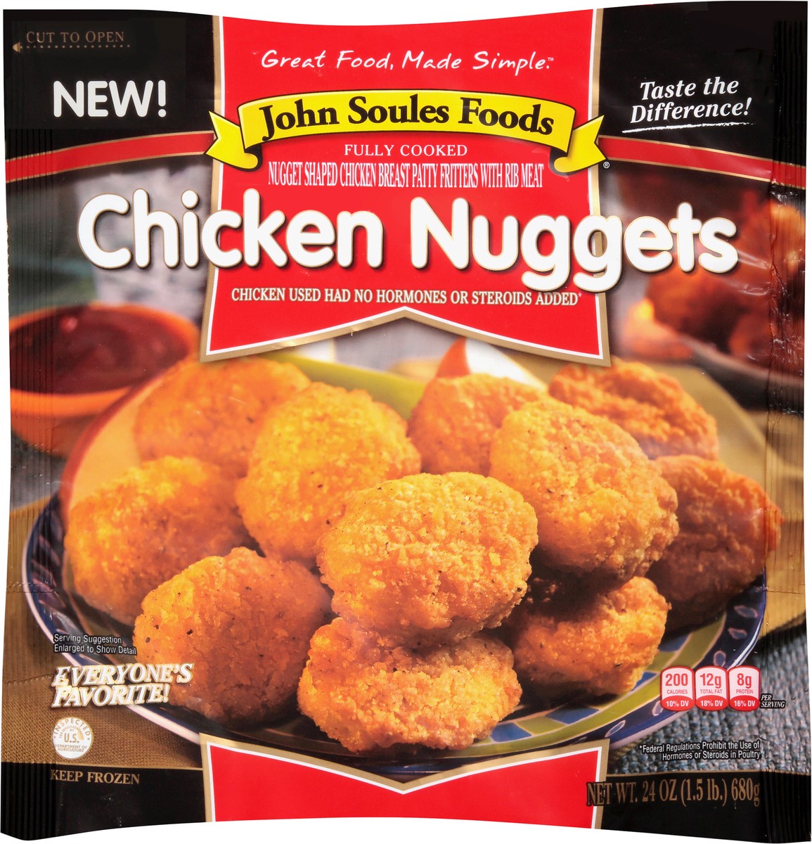 slide 4 of 7, John Soules Foods Chicken Nuggets 24 OZ Bag, 24 oz