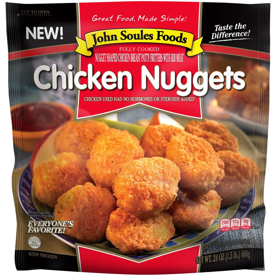 slide 1 of 7, John Soules Foods Chicken Nuggets 24 OZ Bag, 24 oz