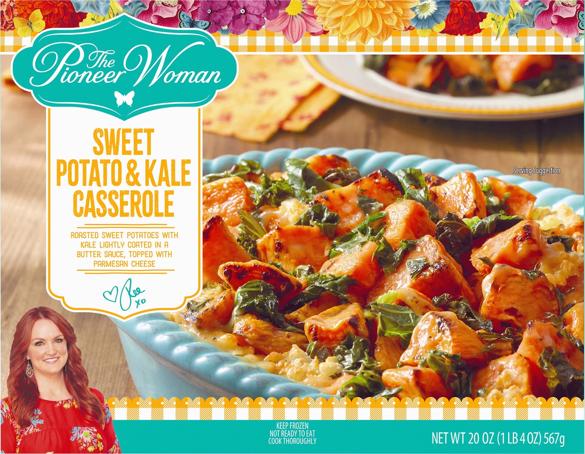 slide 7 of 9, The Pioneer Woman Pioneer Woman Sweet Potato & Kale Casserole, 20 oz Box, 567 g