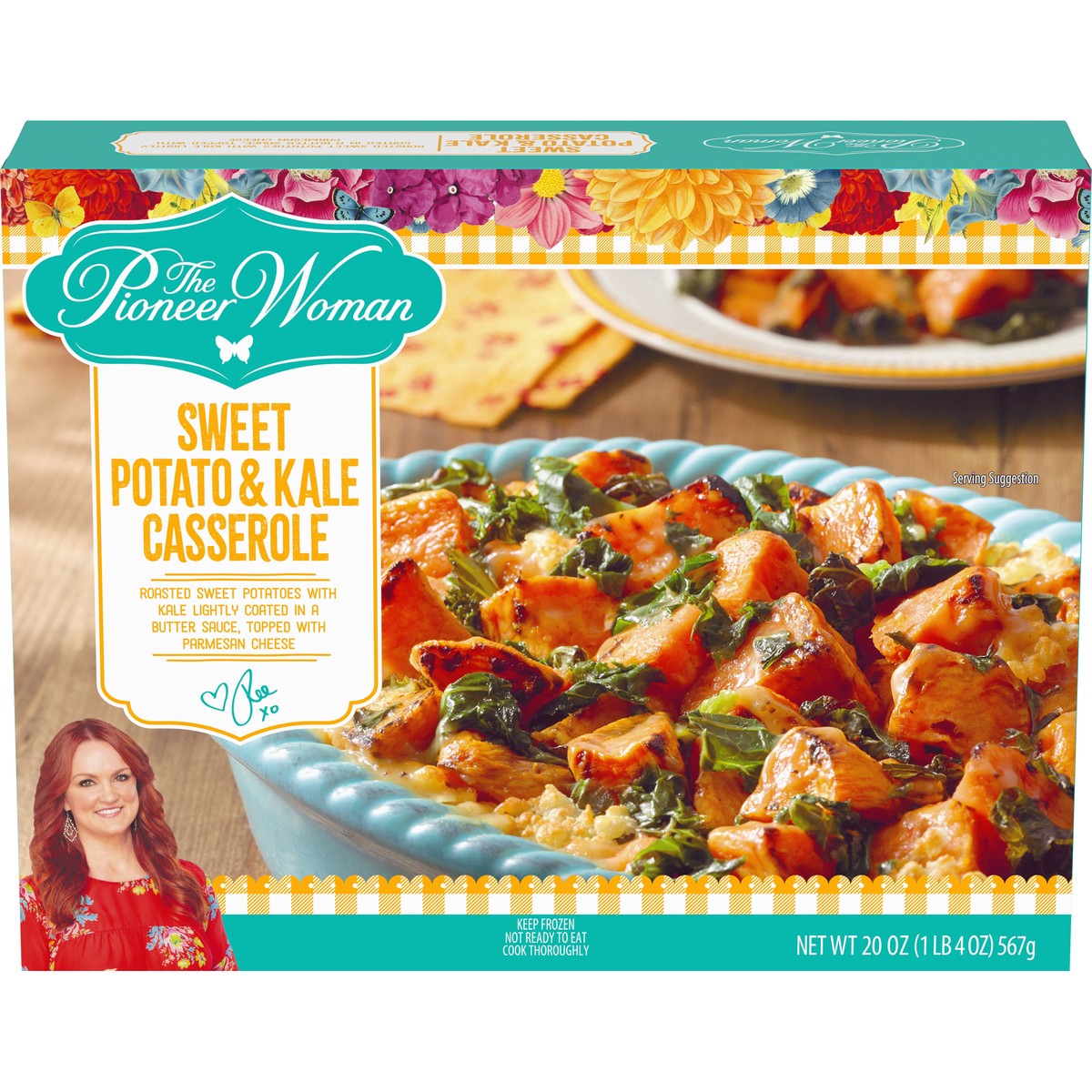 slide 1 of 9, The Pioneer Woman Pioneer Woman Sweet Potato & Kale Casserole, 20 oz Box, 567 g