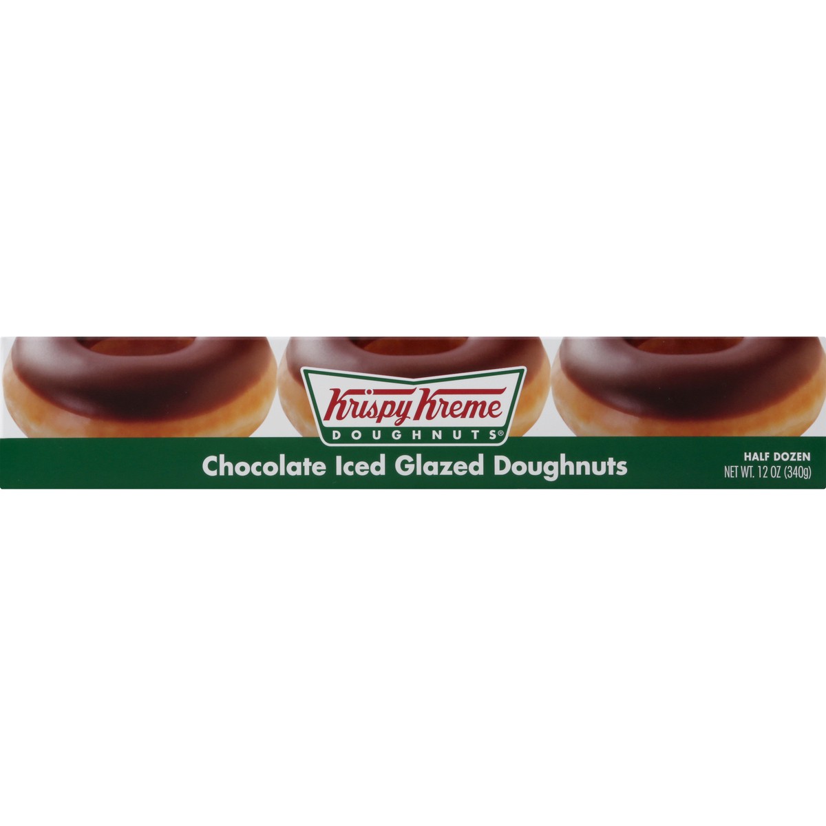 slide 6 of 13, Krispy Kreme Choc Icing Doughnut 6Pk, 11.05 oz