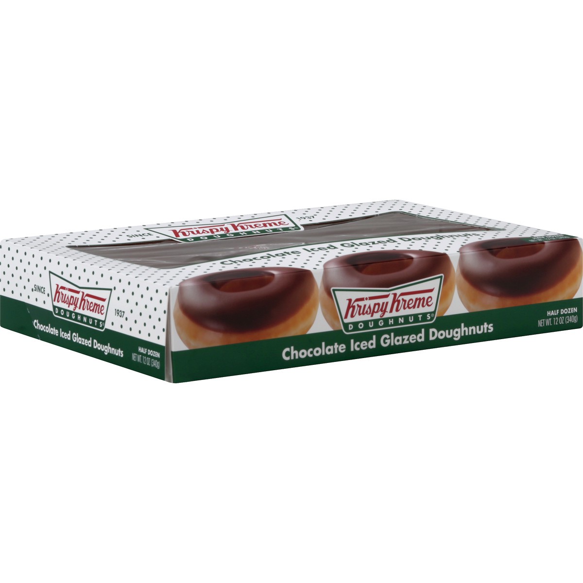 slide 4 of 13, Krispy Kreme Choc Icing Doughnut 6Pk, 11.05 oz