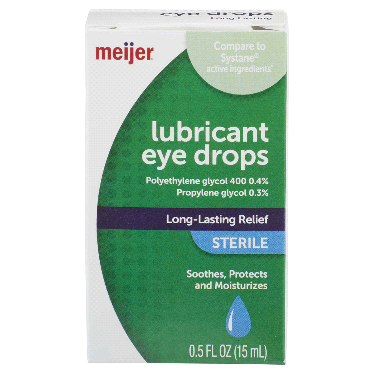 slide 1 of 5, Meijer Lubricant Eye Drops, 0.5 oz