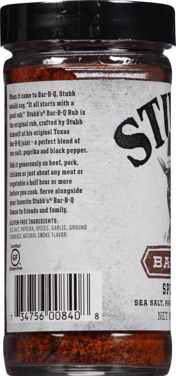 slide 7 of 8, Stubb's All-Natural Spice Rub Bar-B-Q, 1 ct