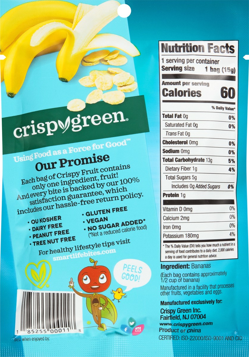 slide 3 of 12, Crispy Green All Banana Crispy Fruit 0.53 oz, 0.53 oz