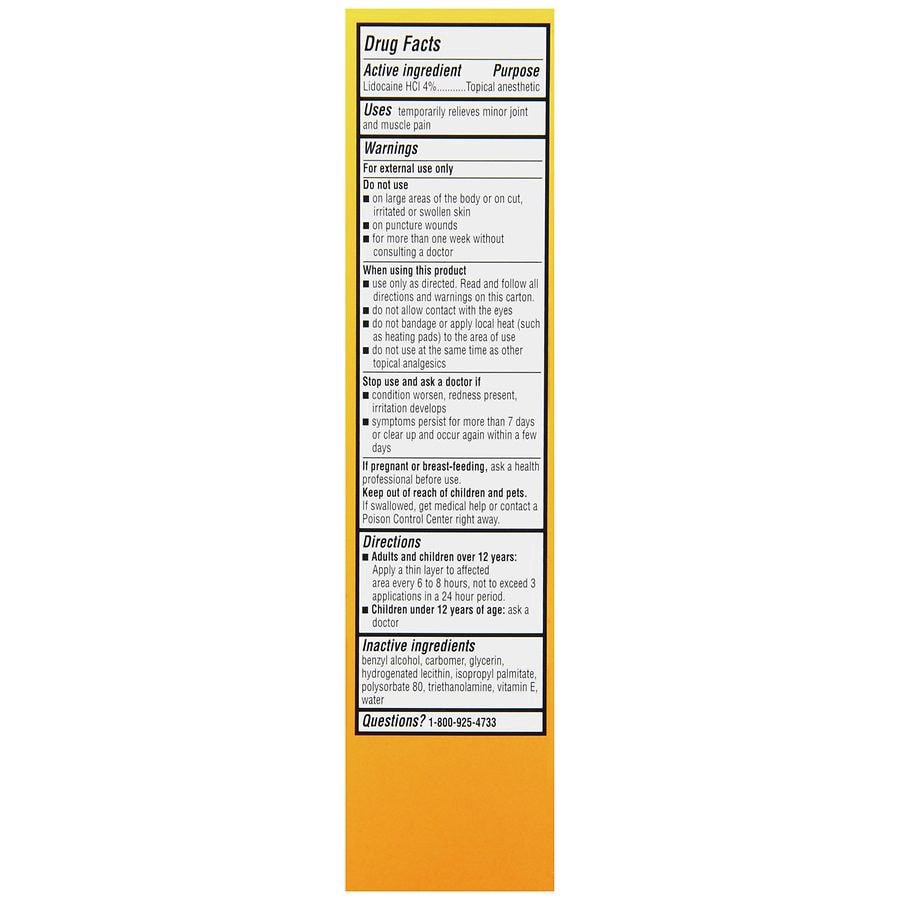 slide 3 of 5, Walgreens Pain Relieving Cream + Lidocaine, 4.7 oz