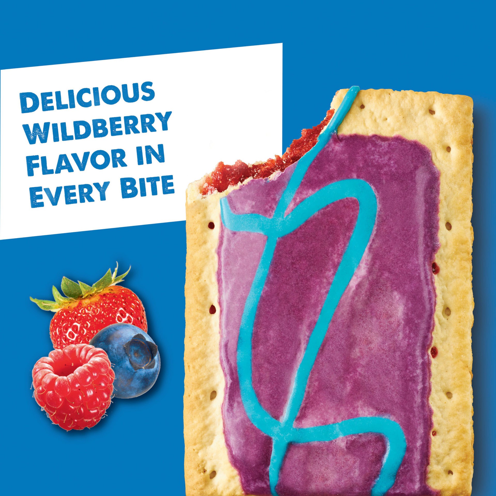 slide 2 of 5, Pop-Tarts Toaster Pastries, Breakfast Foods, Kids Snacks, Frosted Wild Berry, , 8 Pop-Tarts - 13.5 oz, 8 ct