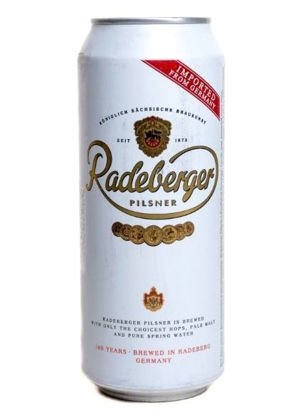 slide 1 of 1, Radeberger Pilsner Beer In Can 500ml, 500 ml
