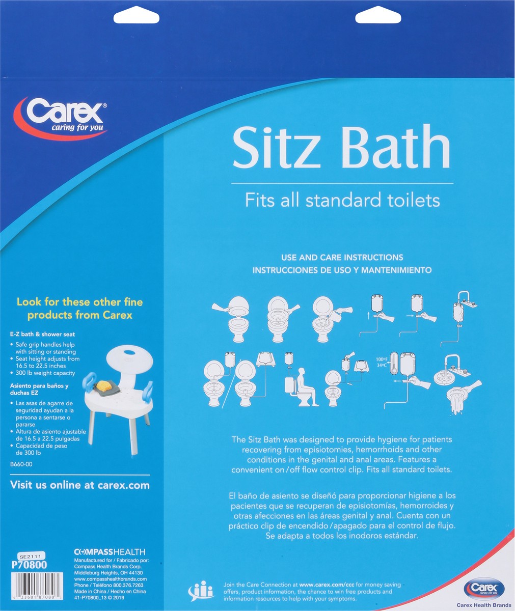 slide 5 of 9, Carex Sitz Bath 1 ea, 1 ct