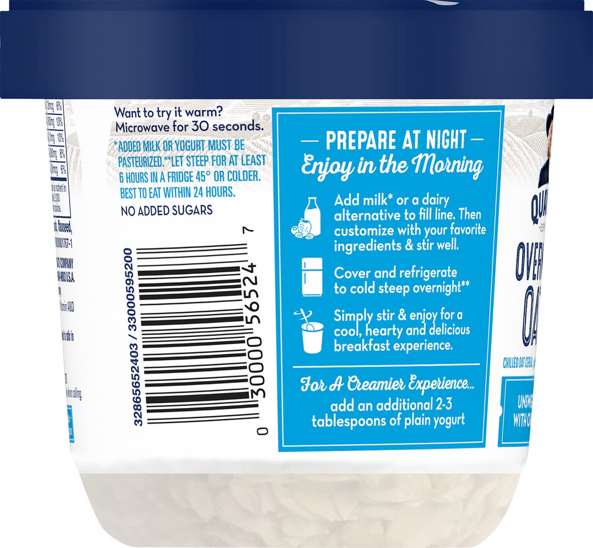 slide 6 of 8, Quaker Overnight Oats, 1.76 ct