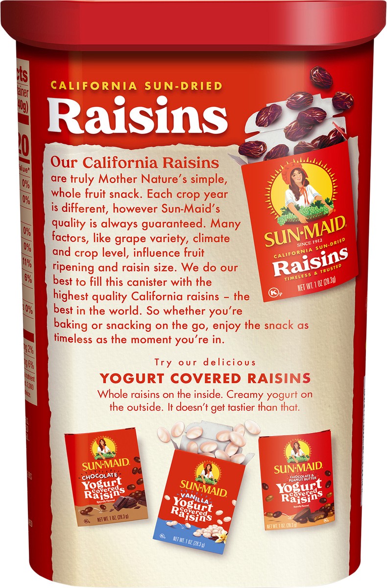 slide 3 of 7, Sun-Maid Carton Can Raisins, 20 oz
