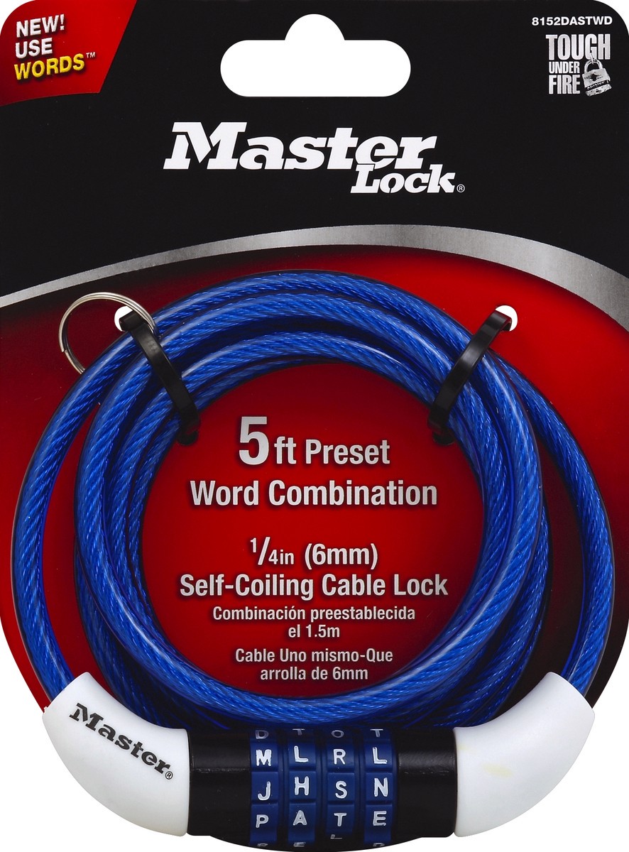 slide 2 of 2, Master Lock Cable Lock 1 ea, 1 ct