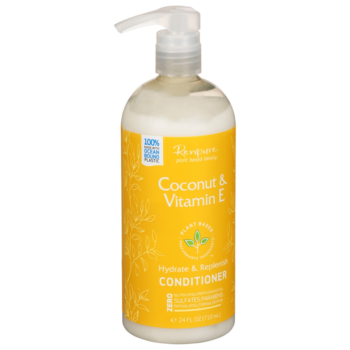 slide 7 of 9, Renpure Coconut & Vitamin E Hydrate & Replenish Conditioner 24 fl oz, 16 oz