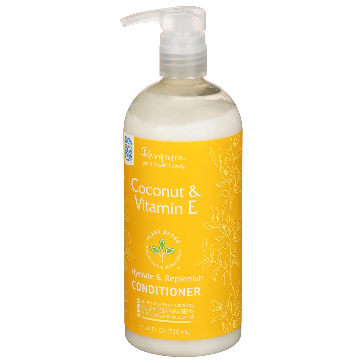 slide 2 of 9, Renpure Coconut & Vitamin E Hydrate & Replenish Conditioner 24 fl oz, 16 oz