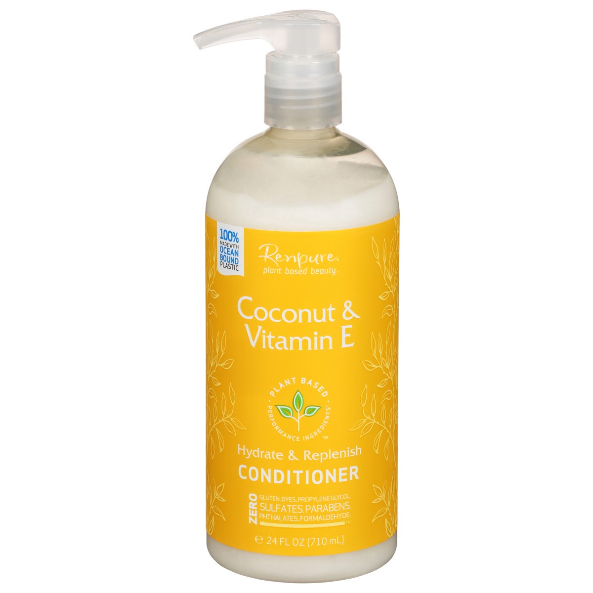 slide 1 of 9, Renpure Coconut & Vitamin E Hydrate & Replenish Conditioner 24 fl oz, 16 oz