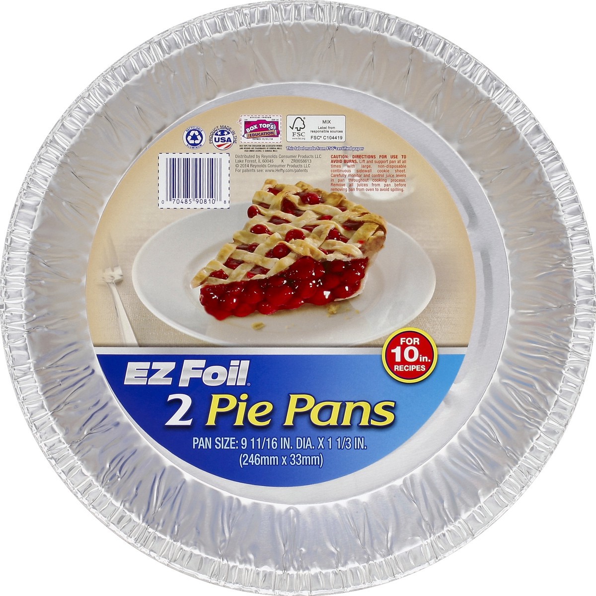 slide 2 of 3, EZ Foil Pie Pans 2 ea, 2 ct