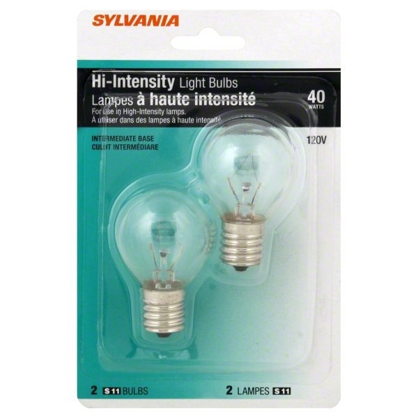 slide 1 of 1, Sylvania 40W High Intensity Light Bulbs, 1 ct