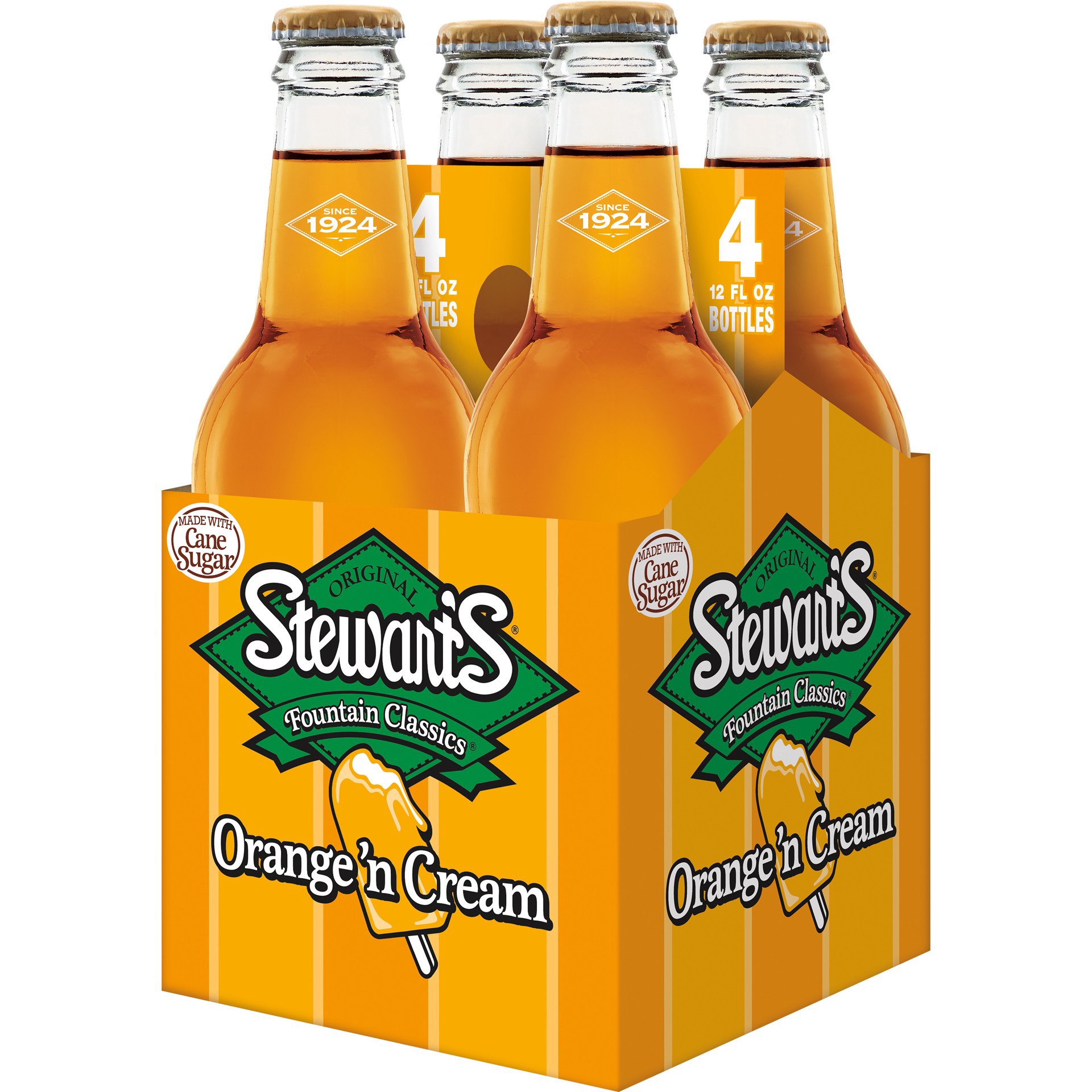 slide 3 of 3, Stewart's Orange'n Cream Soda Bottles, 48 fl oz