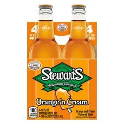 Stewart's Orange'n Cream Soda Bottles - 48 fl oz