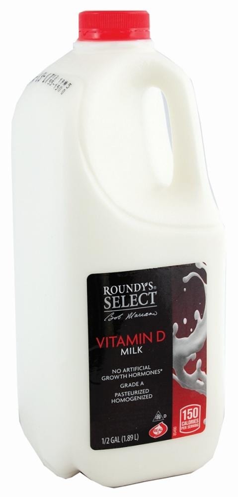 slide 1 of 1, Roundy's Roundys Select Vitamin D Whole Milk, 12 gal