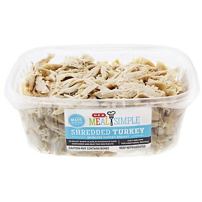 slide 1 of 1, H-E-B Rotisserie Shredded Turkey, per lb