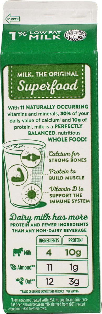 slide 2 of 9, Clover Sonoma 1% Low Fat Milk 1 qt, 1 qt