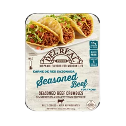 Del Real Foods Taco Meat Seasoned Beef
