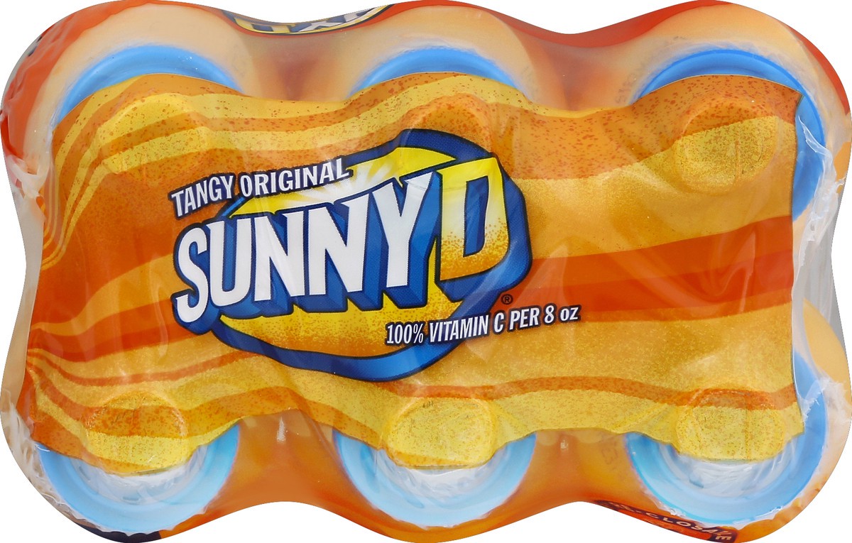 slide 3 of 4, Sunny D Tangy Original Citrus Punch 6-11.3 fl oz Bottles, 6 ct