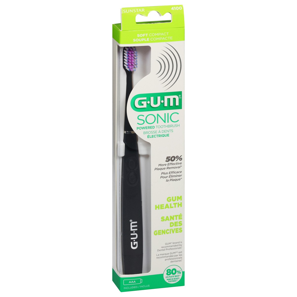 slide 9 of 12, G-U-M Sonic Soft Compact Powered Toothbrush 1 ea, 1 ct