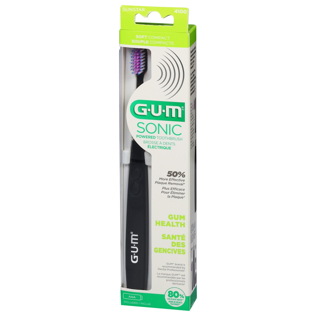 slide 2 of 12, G-U-M Sonic Soft Compact Powered Toothbrush 1 ea, 1 ct