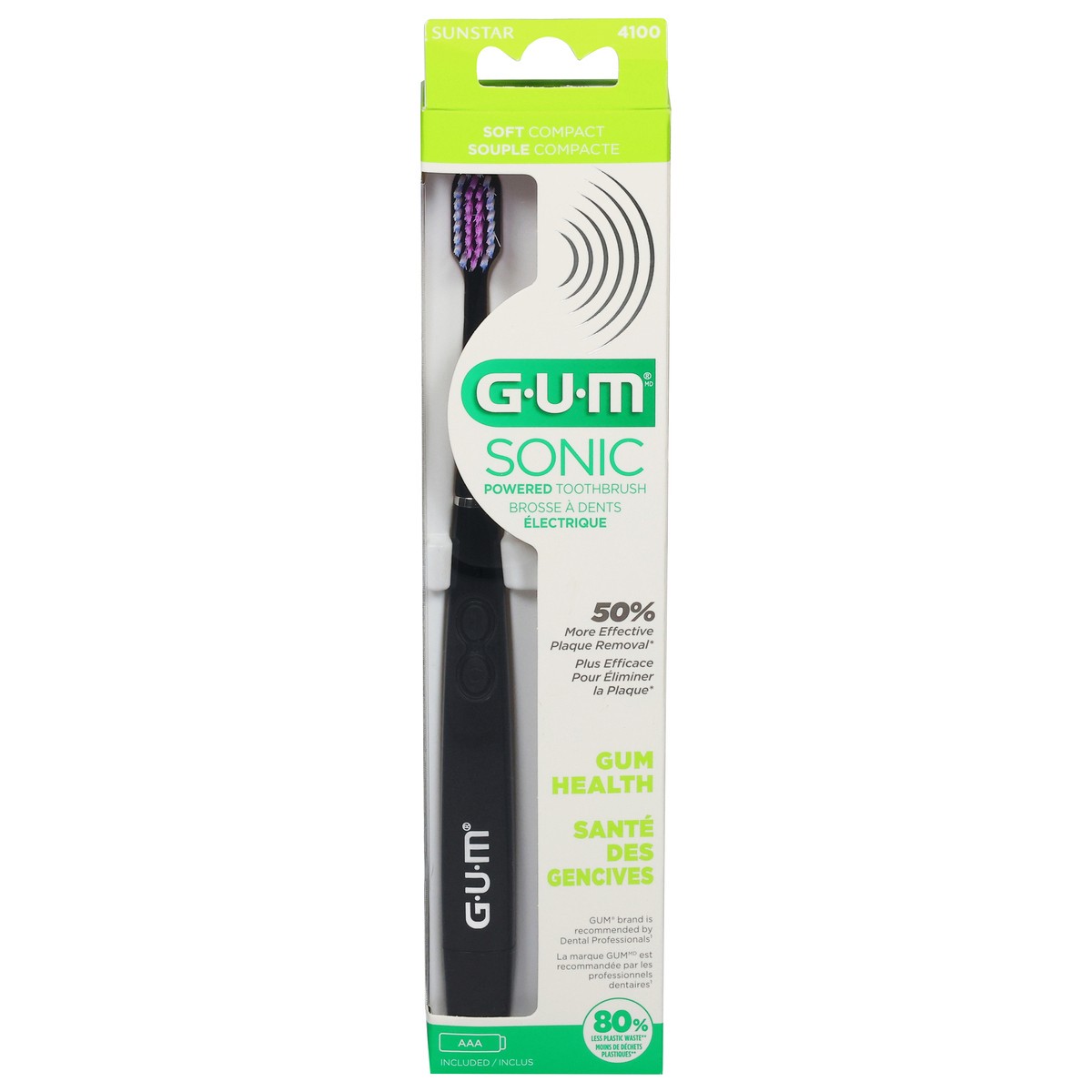 slide 1 of 12, G-U-M Sonic Soft Compact Powered Toothbrush 1 ea, 1 ct