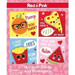 slide 1 of 1, CVS Embellished Cards I Heart Food, 14Ct, 14 ct