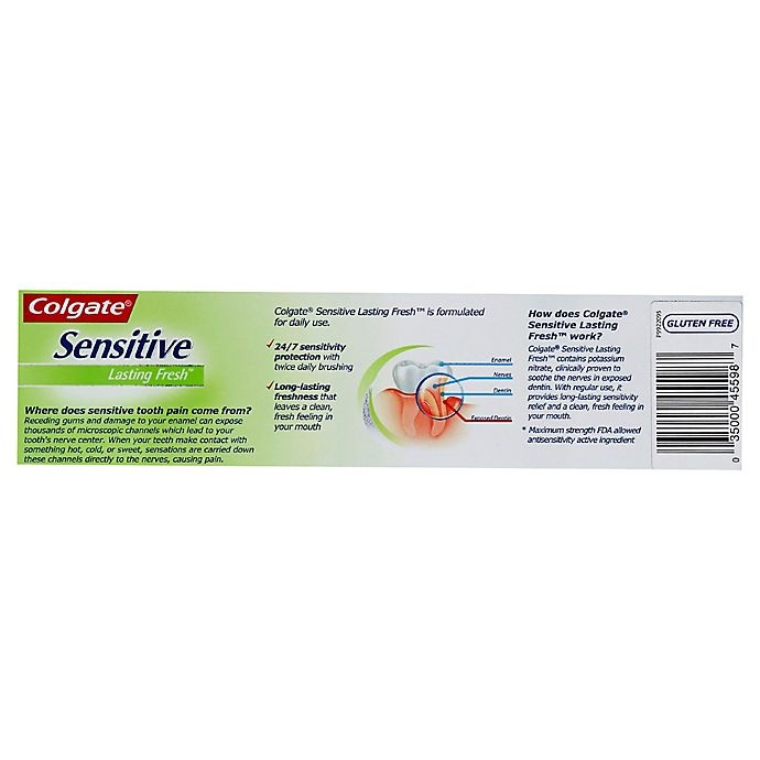 slide 2 of 2, Colgate Sensitive Lasting Fresh Toothpaste, 6 oz