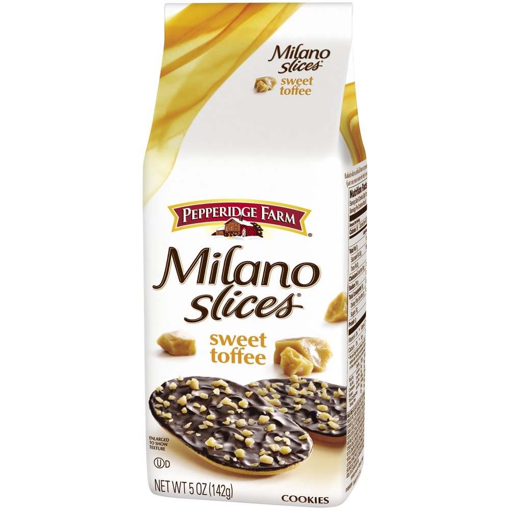 slide 1 of 1, Pepperidge Farm Milano Slices Sweet Toffee, 5 oz