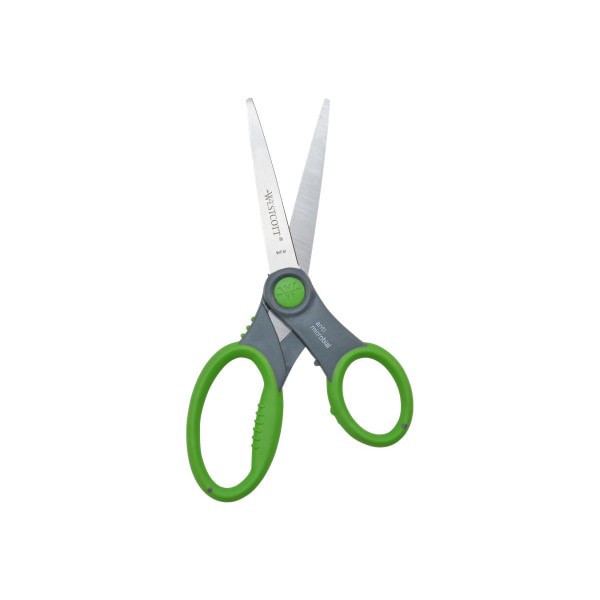 slide 5 of 5, Westcott Student Scissors with Anti-Microbial Protection, Pointed, Assorted Colors, 7 in