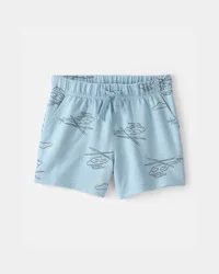 Carters Toddler Boy Helicopter French Terry Shorts - Blue Blue 5T