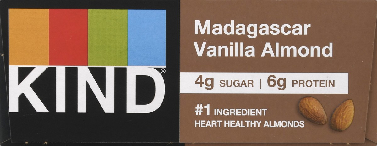 slide 4 of 9, KIND Madagascar Vanilla Almond Bars 12 ea, 12 ct
